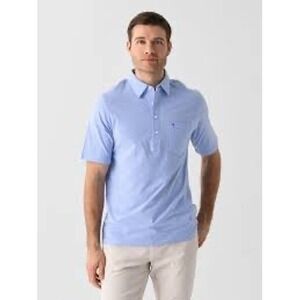 Criquet Top Shelf Players Polo Short‎ Sleeve Shirt Mens XXL Pima Cotton Blue